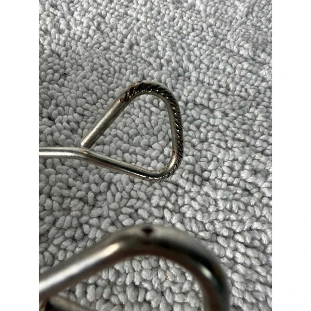 Vintage Ekco‎ USA Metal Kitchen Tongs Scissor Style Silver Tone 8.25 Inch